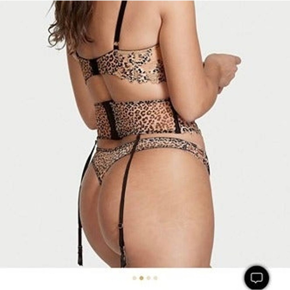 Victoria's Secret Very Sexy Floral Embroidered Thong Panty XL NWT NEW - Picture 4 of 5